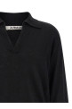 'Knit Skipper Polo' sweater Black