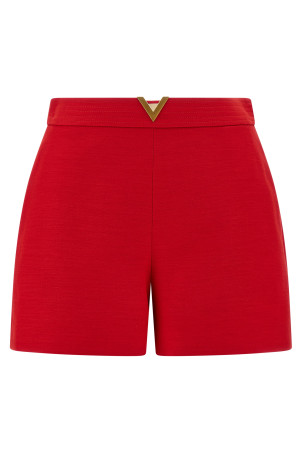 Valentino Garavani VGold Shorts Red