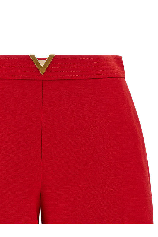 Valentino Garavani VGold Shorts Red