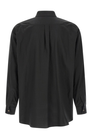 Cotton and silk shirt Black