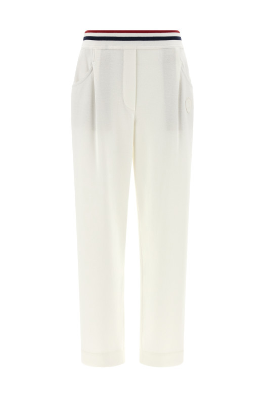 Heraldic coat of arms joggers White