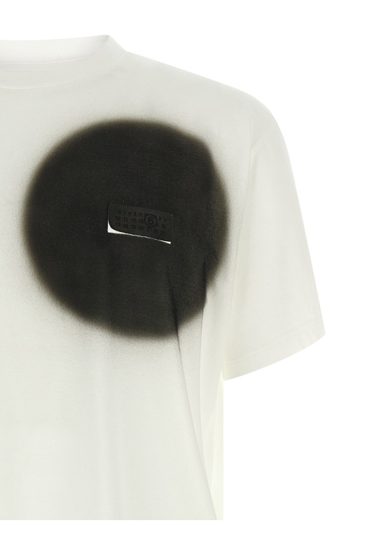 'Numeric Signature MM6' spray T-shirt White