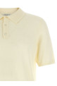 Spongy effect polo shirt Beige