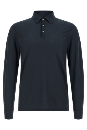 'Ice Cotton' polo shirt Blue