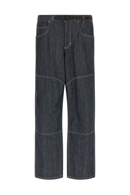 'Japanese Chambray Double Knee' jeans Blue