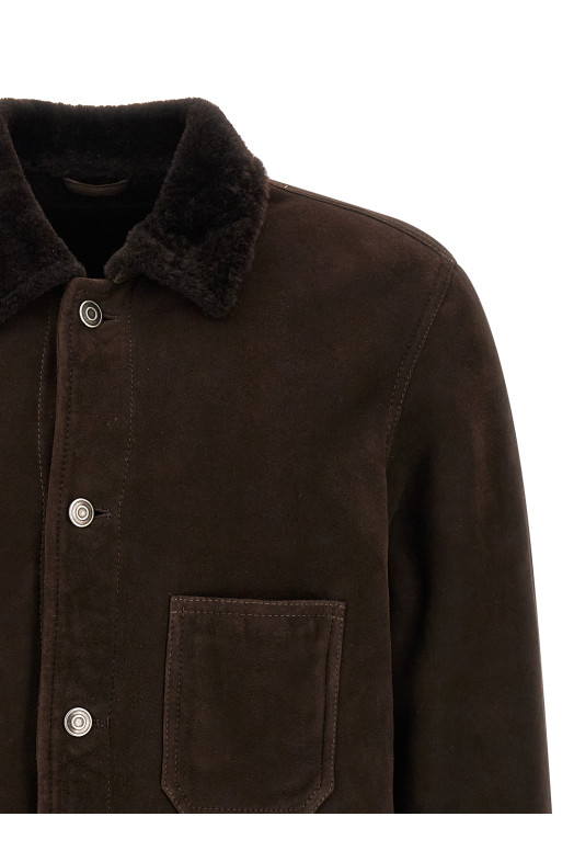 Suede sheepskin Brown