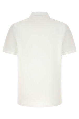 Pocket embroidery polo shirt White