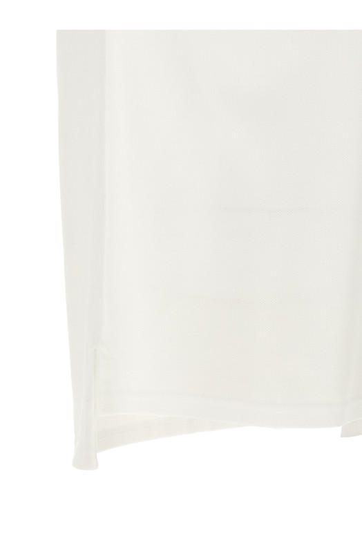 Pocket embroidery polo shirt White
