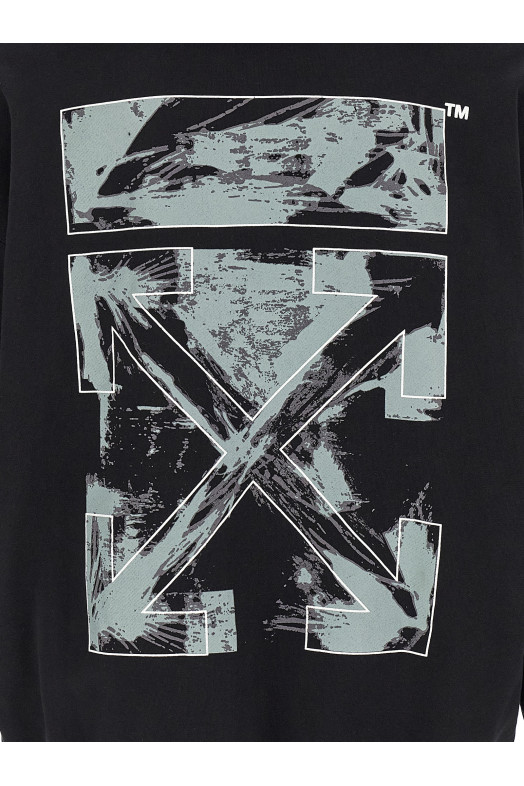 'Paint Arrow Skate' hoodie Black