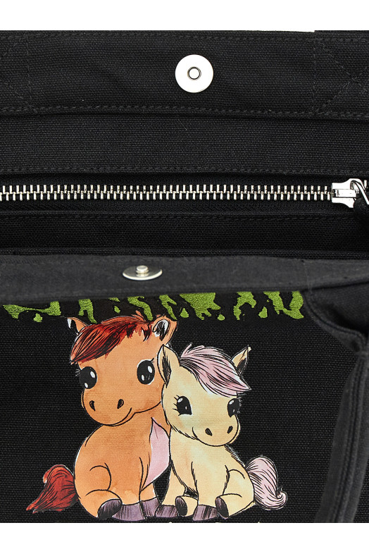 Small 'Pony' shopping bag Black