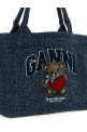Medium 'Bear' shopping bag Blue