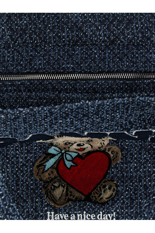 Medium 'Bear' shopping bag Blue