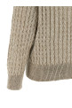 Micro sequin sweater Beige