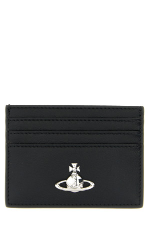 'Orb Bas Relief' card holder Black