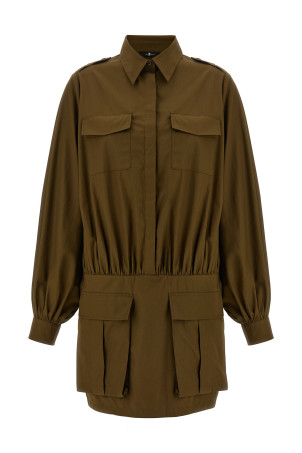 'Utility' dress Brown