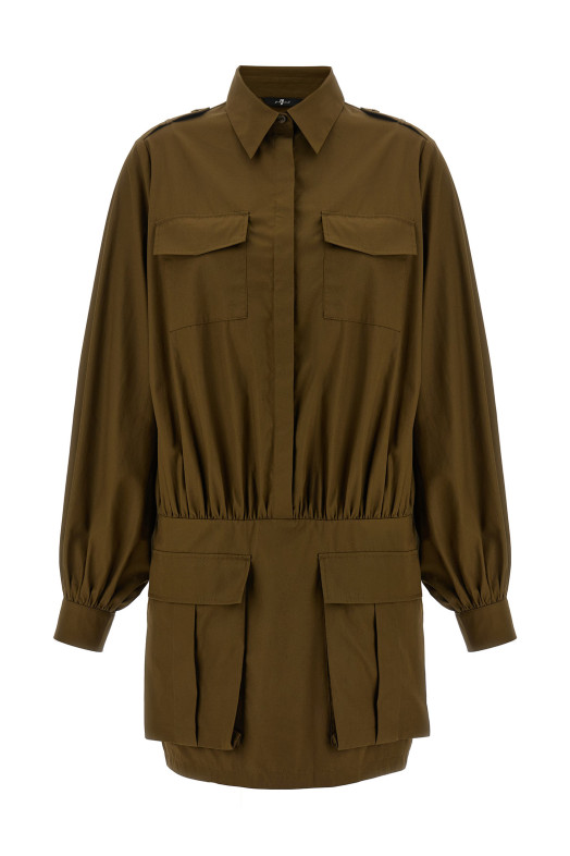 'Utility' dress Brown