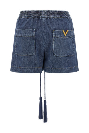 Valentino Garavani VGold Shorts Blue