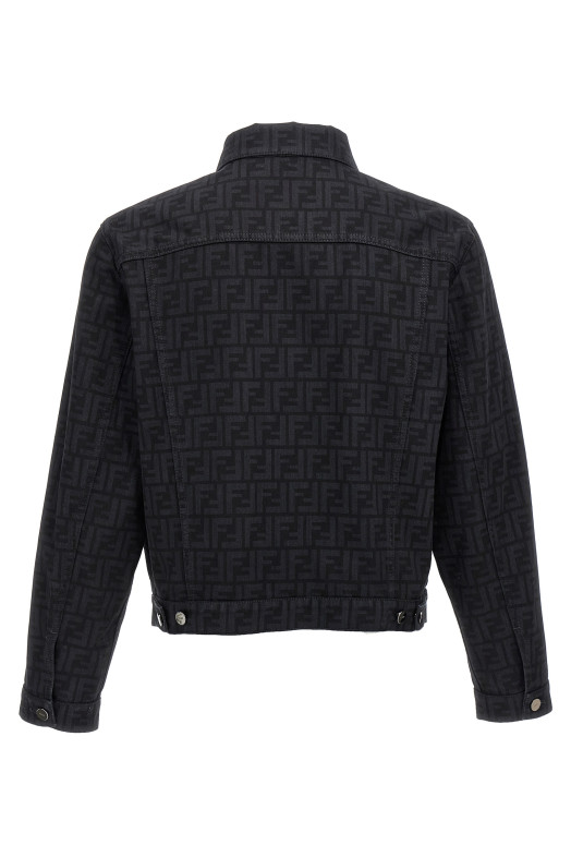 'FF' denim jacket Black