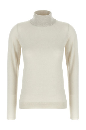 'Sparkling' turtleneck sweater White
