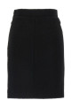 Bouclé wool skirt Black
