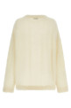 Mohair silk sweater White