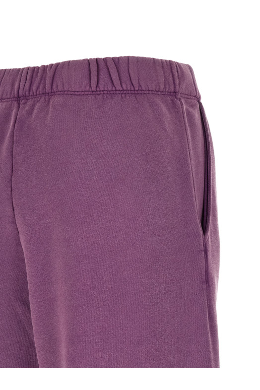 Logo embroidery joggers Purple