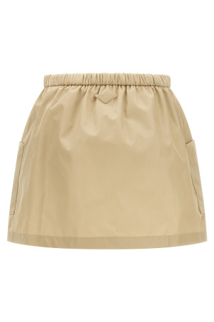 Re-Nylon skirt Beige