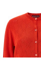 Openwork GG cardigan Red