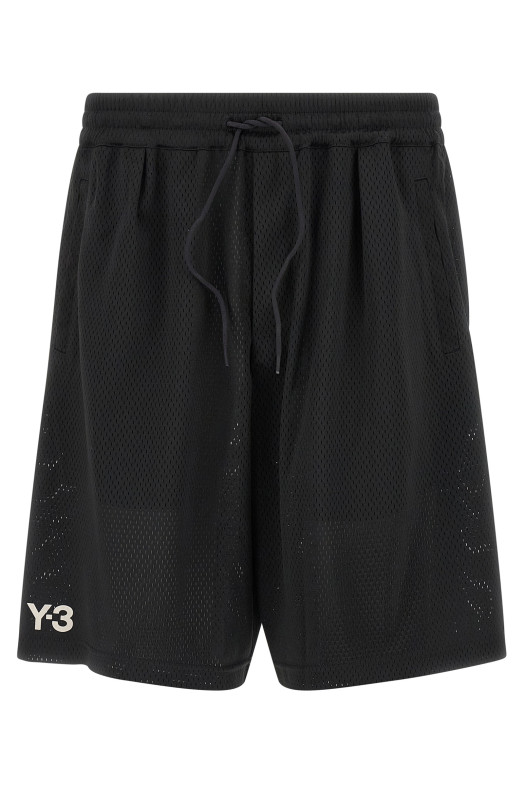 'Y-3 Mesh' bermuda shorts Black