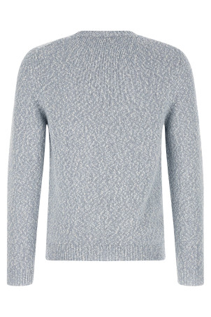 Two-tone yarn sweater BLUE