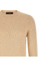 Two-tone yarn sweater Beige