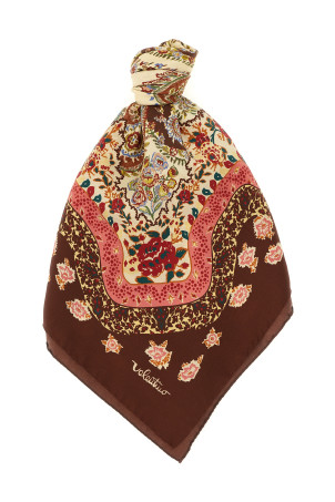 Valentino Garavani 'Shawls' scarf Brown
