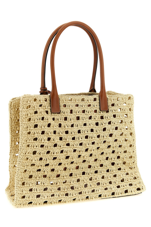 'La Medusa' large shopping bag Beige