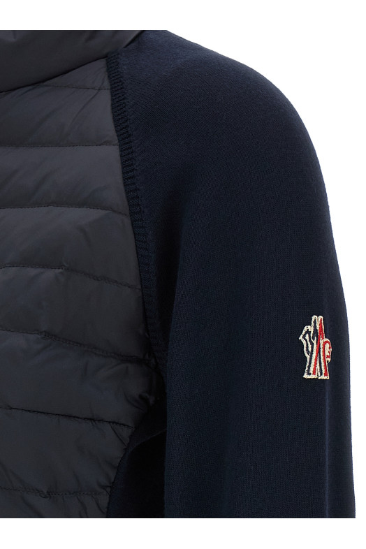 Padded cardigan Blue