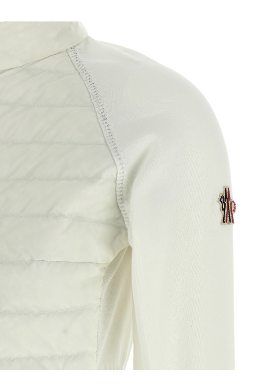 Padded cardigan White