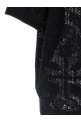 Openwork cotton sweater Black
