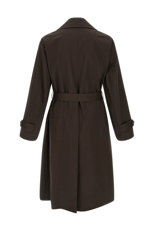 Double-breasted coat Brown