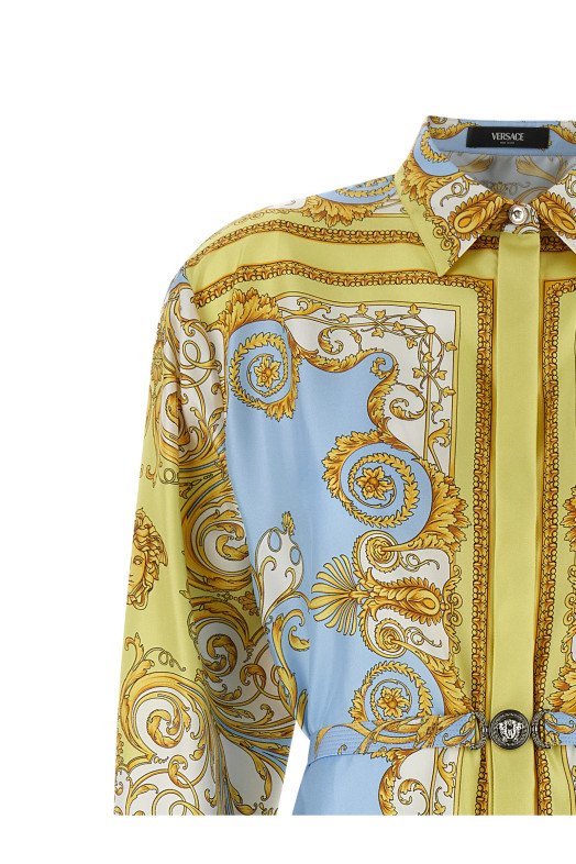 'Spring Barocco' dress BLUE