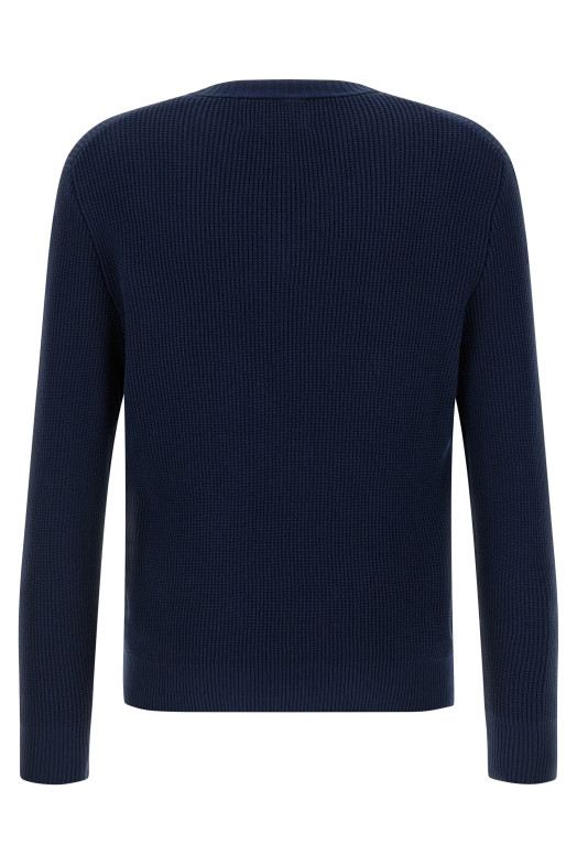 Argyle pattern sweater Blue