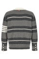 Striped cardigan Gray