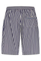 Striped bermuda shorts Blue