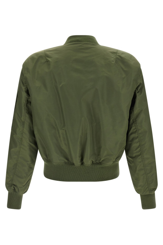 Nylon bomber jacket Green