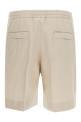 Linen bermuda shorts Beige