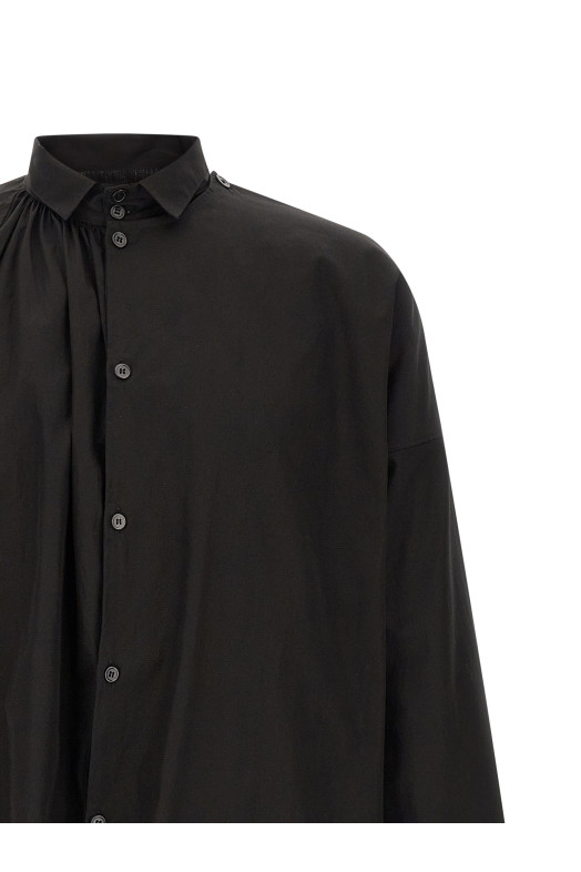 'Collar Gather Double B' shirt Black