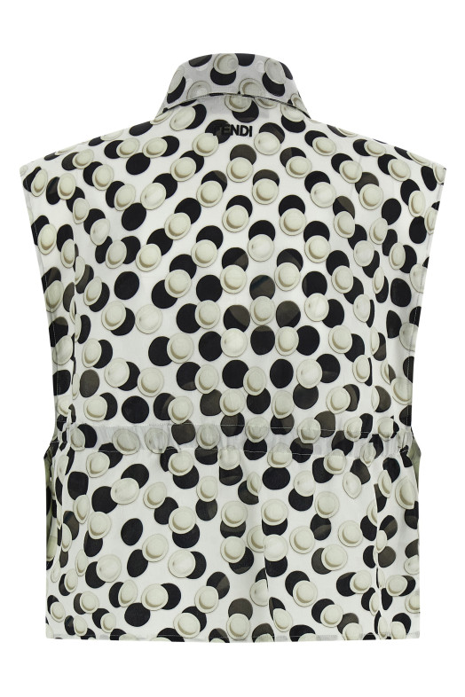 Polka dot crop top Multicolor