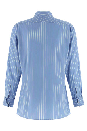 Cotton and silk shirt BLUE