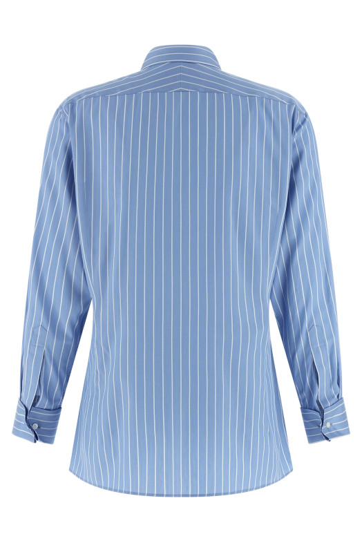 Cotton and silk shirt BLUE