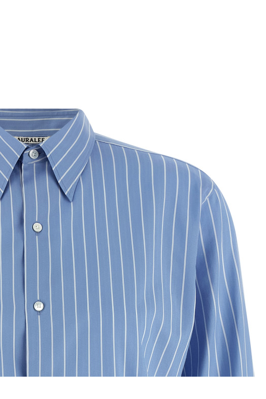 Cotton and silk shirt BLUE