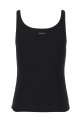 Ribbed tank top Black