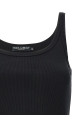 Ribbed tank top Black